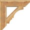 Ekena Millwork Balboa Slat Rough Sawn Bracket w/ Offset Brace, Western Red Cedar, 8"W x 28"D x 28"H BKT0806X28X28BOA06RWR - alternate 2